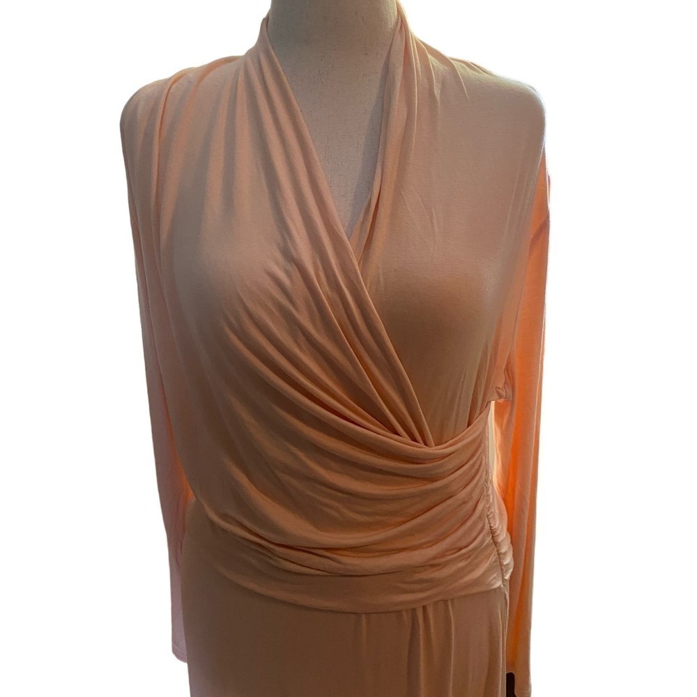 AMELIA Women’s Dress, "Arrico Ice" Size 2X, Peach Color, Midi Length - Picture 3 of 8
